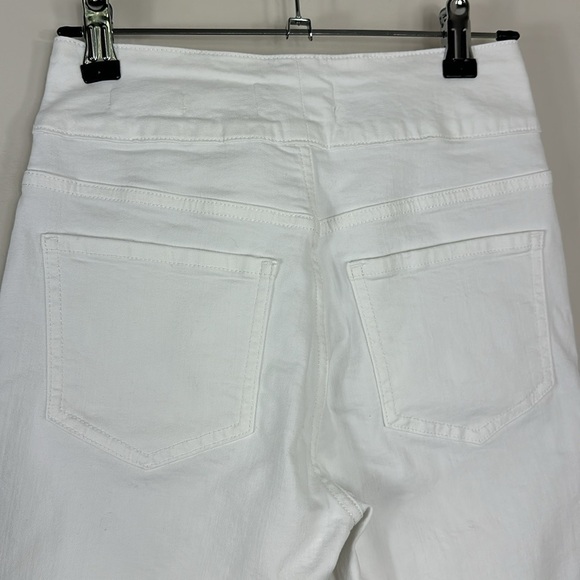 Frame Denim White Le Hardy Crop Flare Jeans 25 - Picture 8 of 10